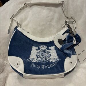 Juicy Couture scottie uk bag white blue